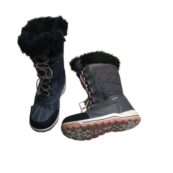 Yellow Junior Kids Winter Boots - Size 5 - Picture 4 of 5